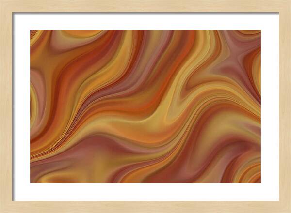 Warm Autumn Fractal Waves