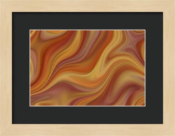 Warm Autumn Fractal Waves