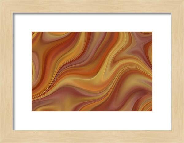 Warm Autumn Fractal Waves