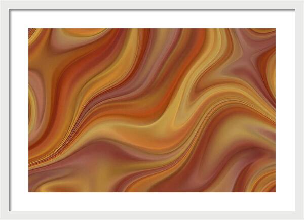 Warm Autumn Fractal Waves