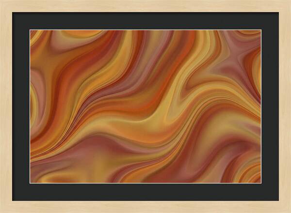 Warm Autumn Fractal Waves