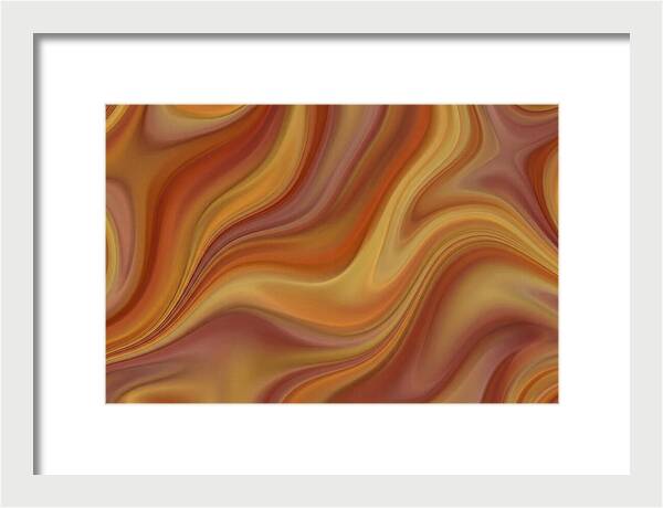 Warm Autumn Fractal Waves