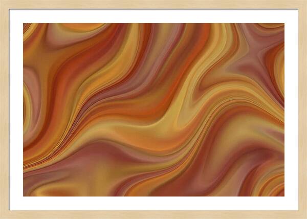 Warm Autumn Fractal Waves
