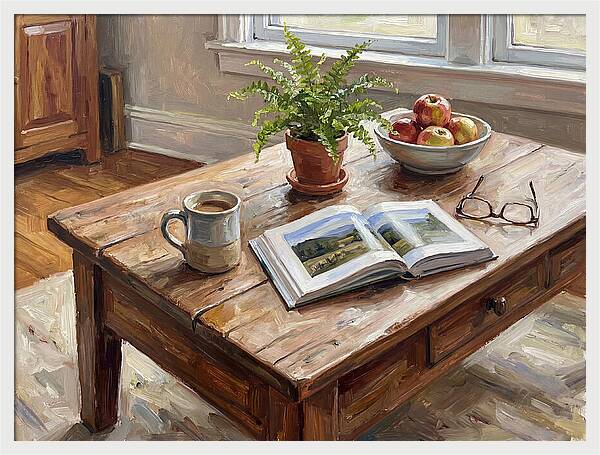 Warm Coffee Table Ambiance