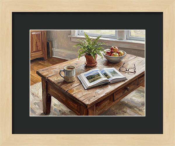 Warm Coffee Table Ambiance