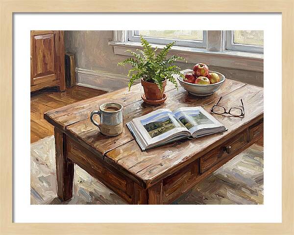 Warm Coffee Table Ambiance