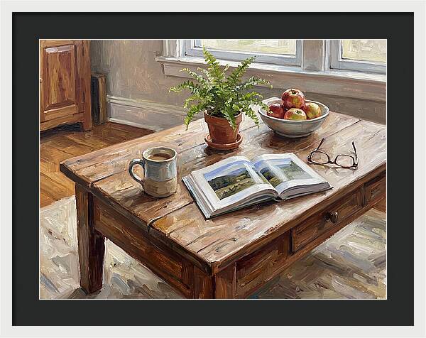 Warm Coffee Table Ambiance