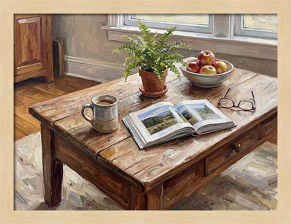 Warm Coffee Table Ambiance