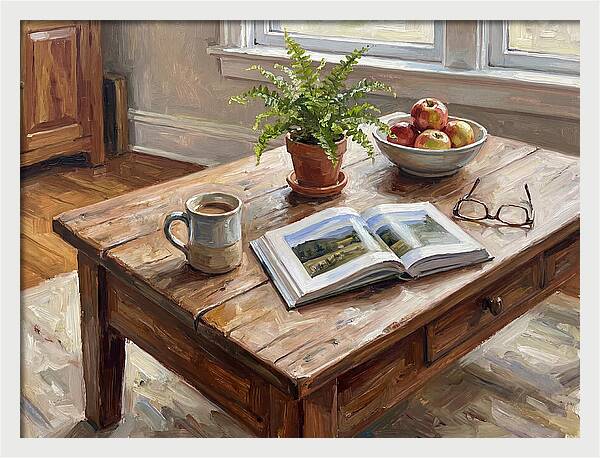Warm Coffee Table Ambiance