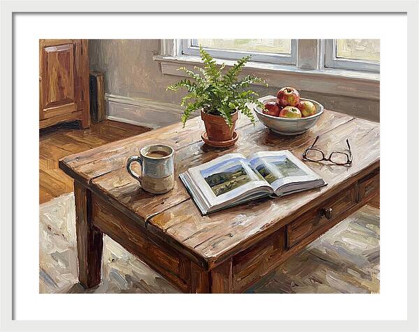 Warm Coffee Table Ambiance