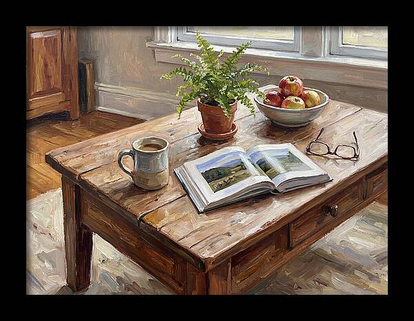 Warm Coffee Table Ambiance
