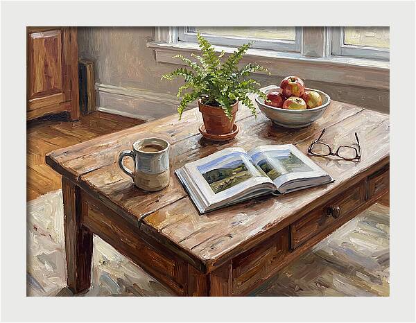 Warm Coffee Table Ambiance