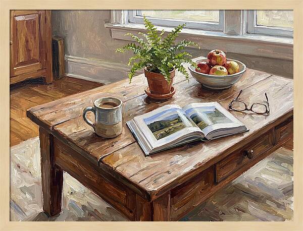 Warm Coffee Table Ambiance