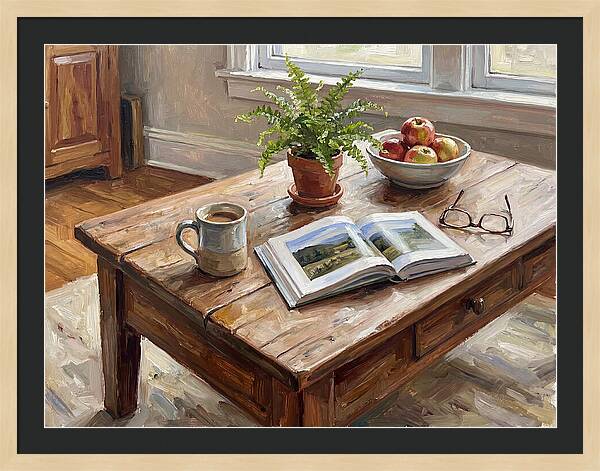 Warm Coffee Table Ambiance
