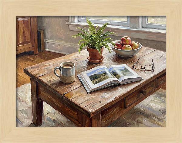 Warm Coffee Table Ambiance