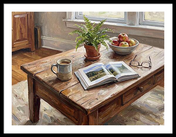 Warm Coffee Table Ambiance