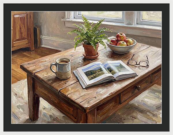 Warm Coffee Table Ambiance