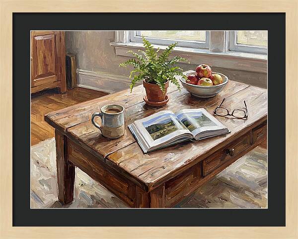 Warm Coffee Table Ambiance