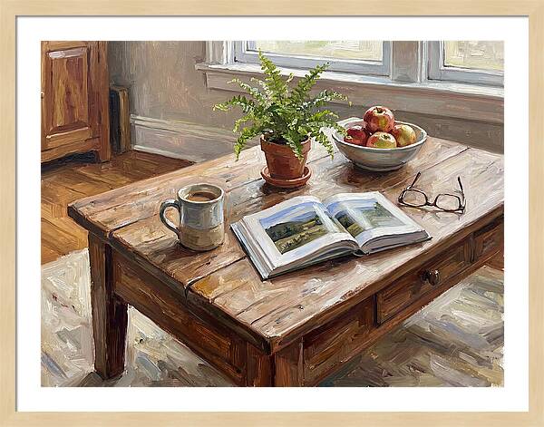 Warm Coffee Table Ambiance