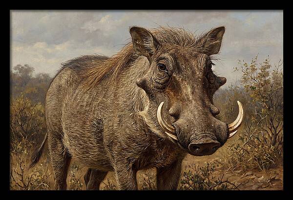 Warthog In Natural Habitat