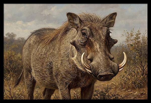 Warthog In Natural Habitat
