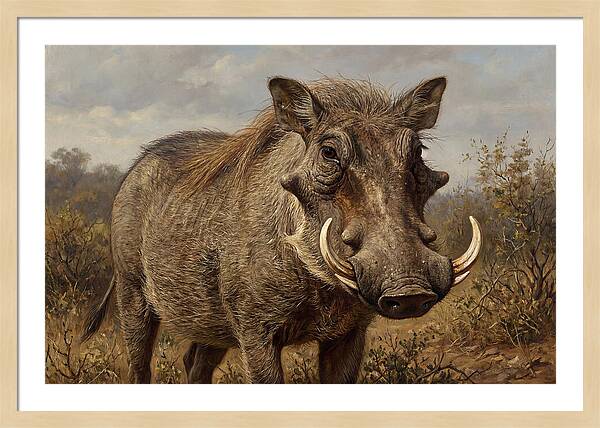 Warthog In Natural Habitat