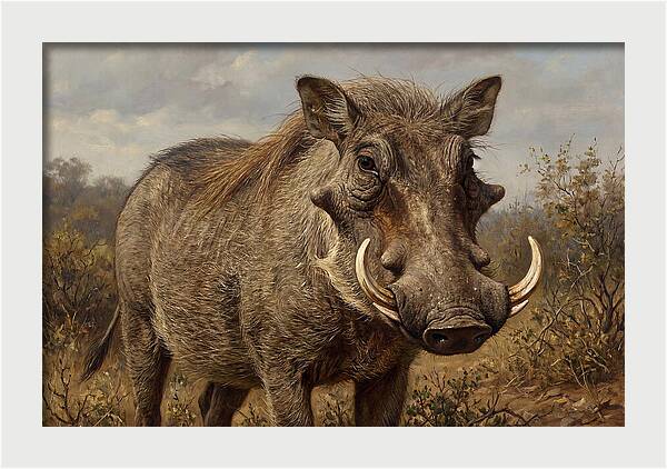 Warthog In Natural Habitat