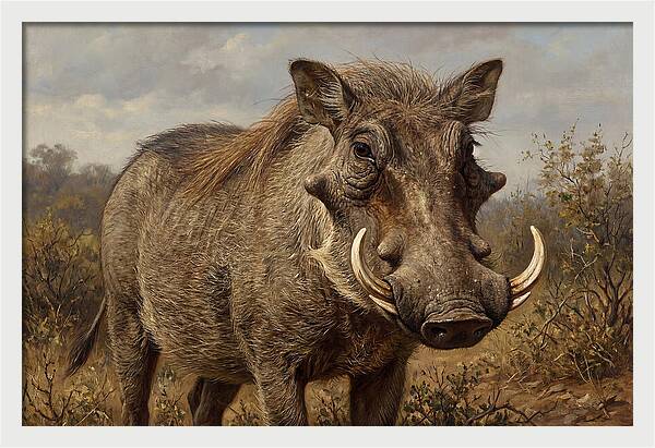 Warthog In Natural Habitat