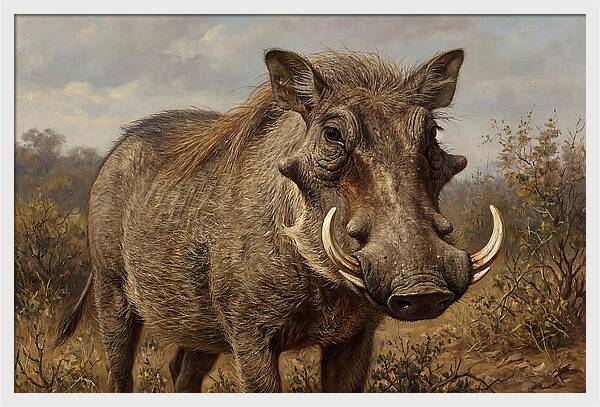 Warthog In Natural Habitat