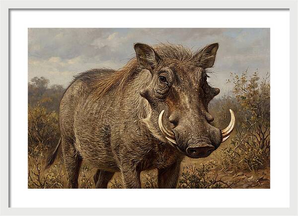 Warthog In Natural Habitat