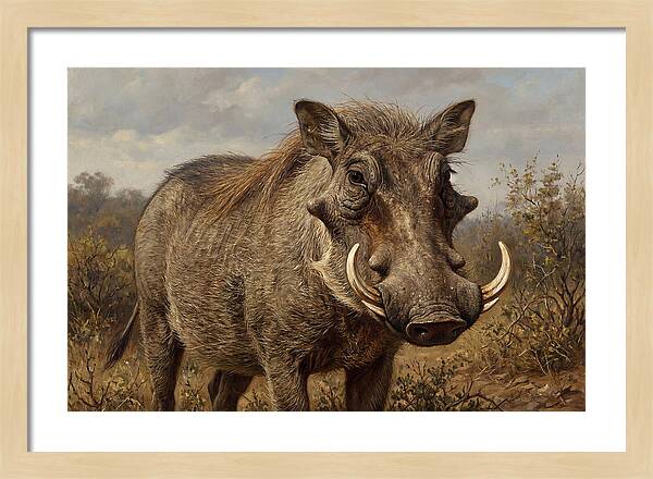 Warthog In Natural Habitat