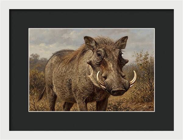 Warthog In Natural Habitat