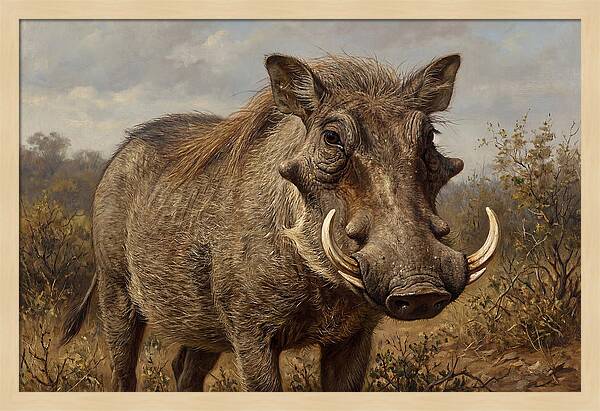 Warthog In Natural Habitat