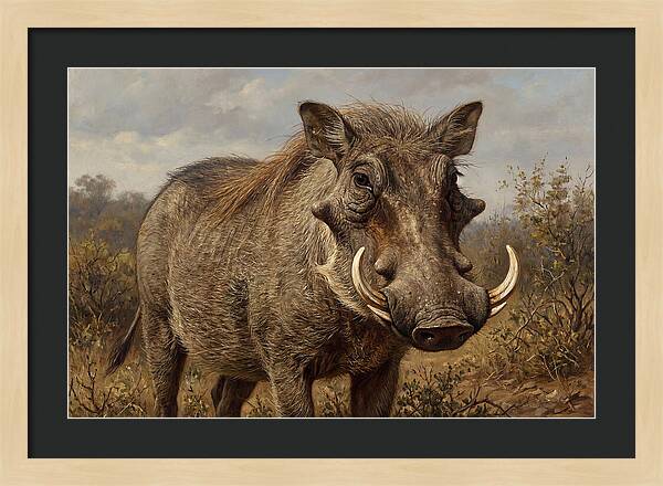 Warthog In Natural Habitat
