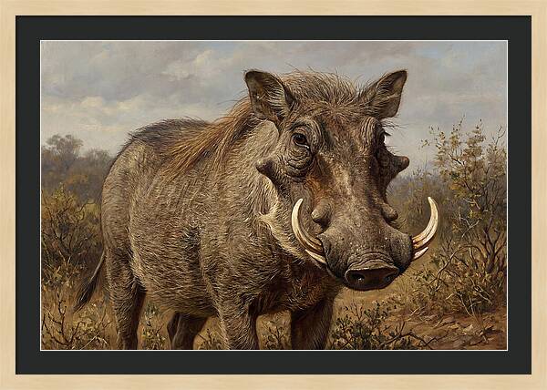 Warthog In Natural Habitat