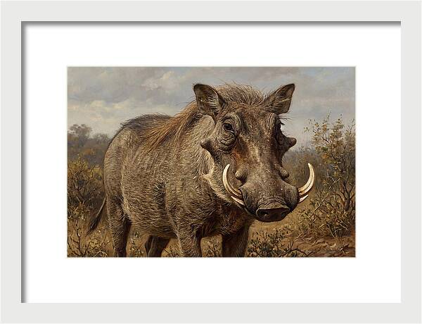 Warthog In Natural Habitat