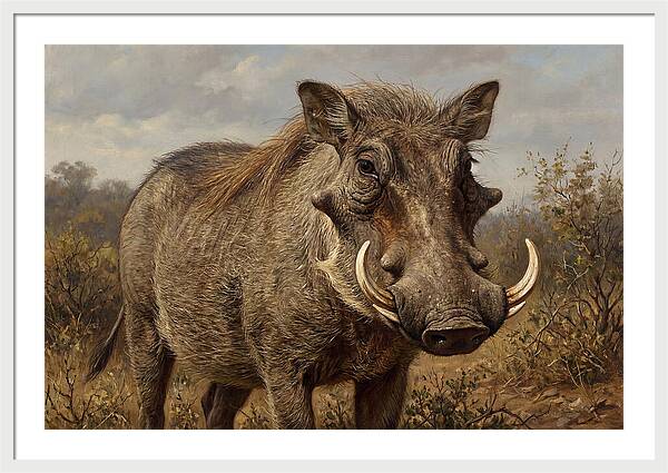 Warthog In Natural Habitat