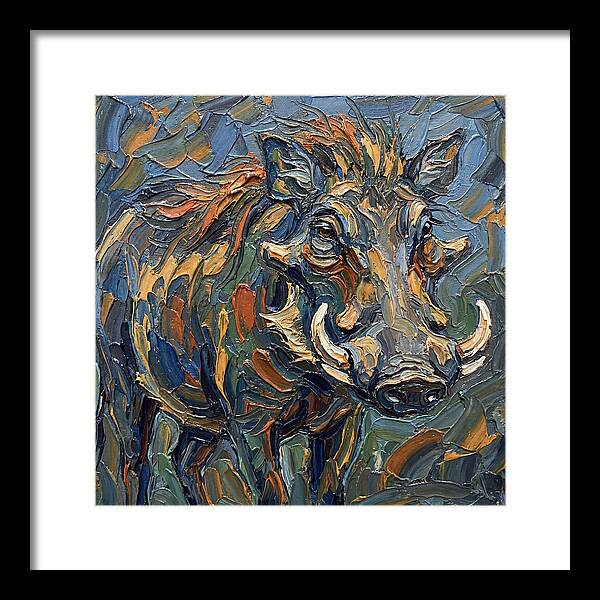 Warthog In Vibrant Colors