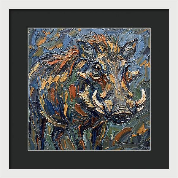 Warthog In Vibrant Colors