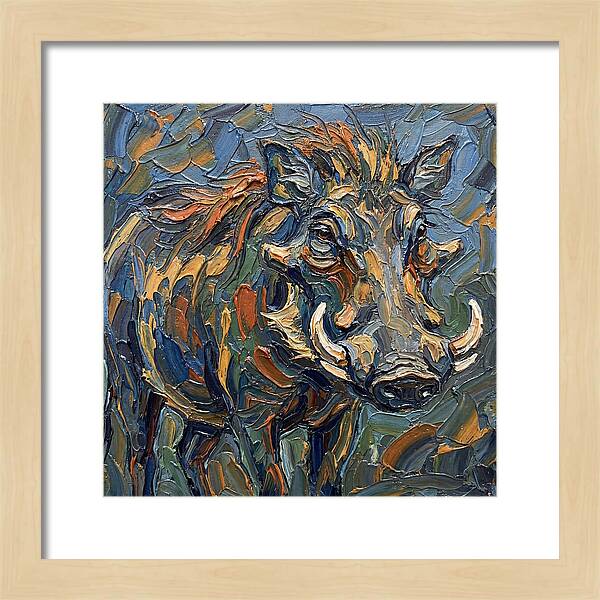 Warthog In Vibrant Colors