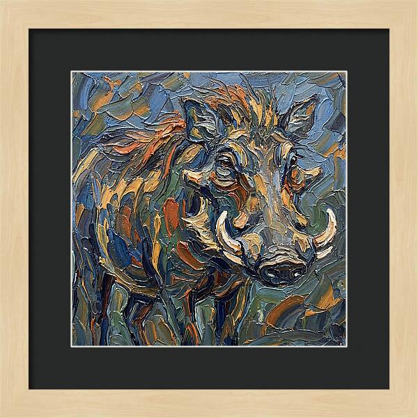Warthog In Vibrant Colors