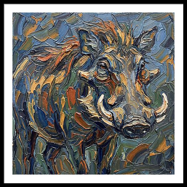 Warthog In Vibrant Colors