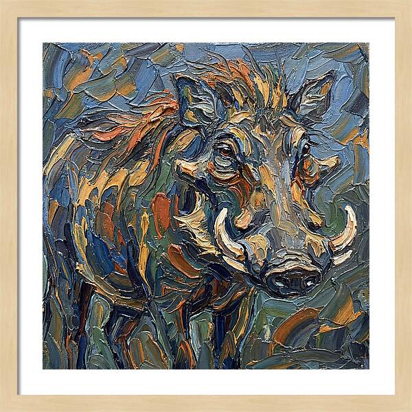 Warthog In Vibrant Colors
