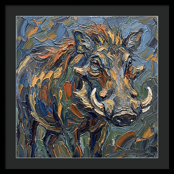 Warthog In Vibrant Colors