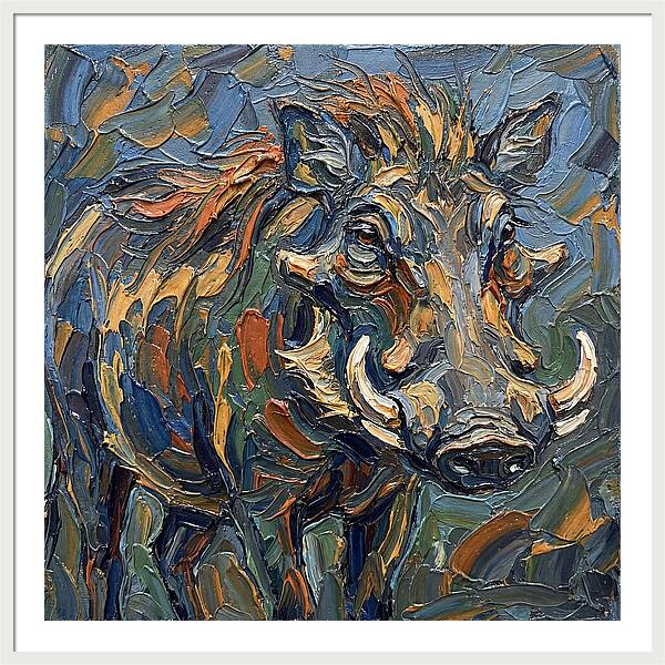 Warthog In Vibrant Colors