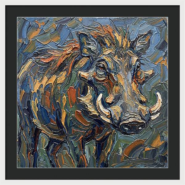 Warthog In Vibrant Colors