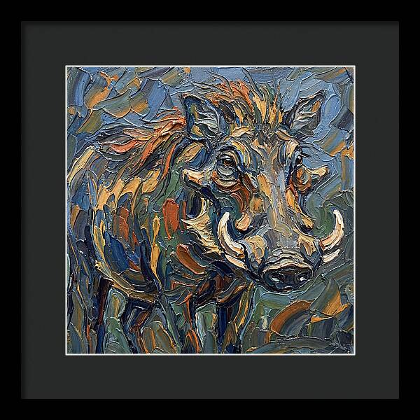 Warthog In Vibrant Colors