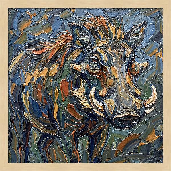 Warthog In Vibrant Colors