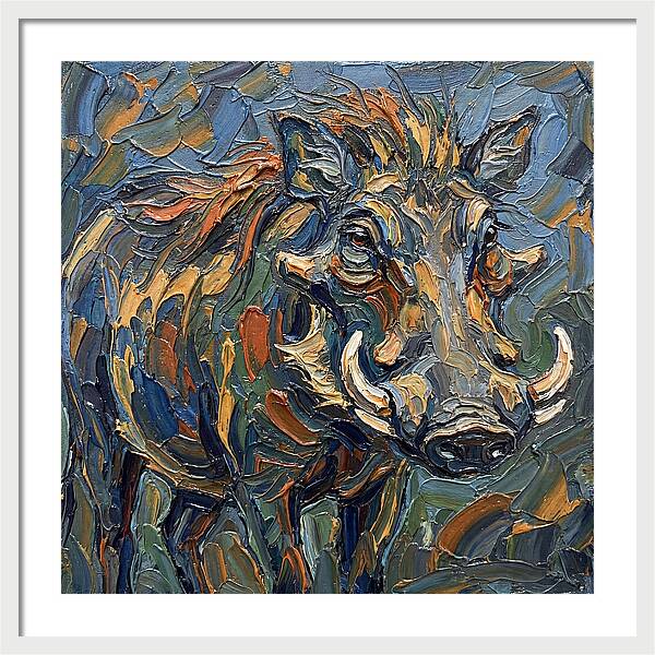 Warthog In Vibrant Colors