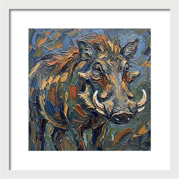 Warthog In Vibrant Colors